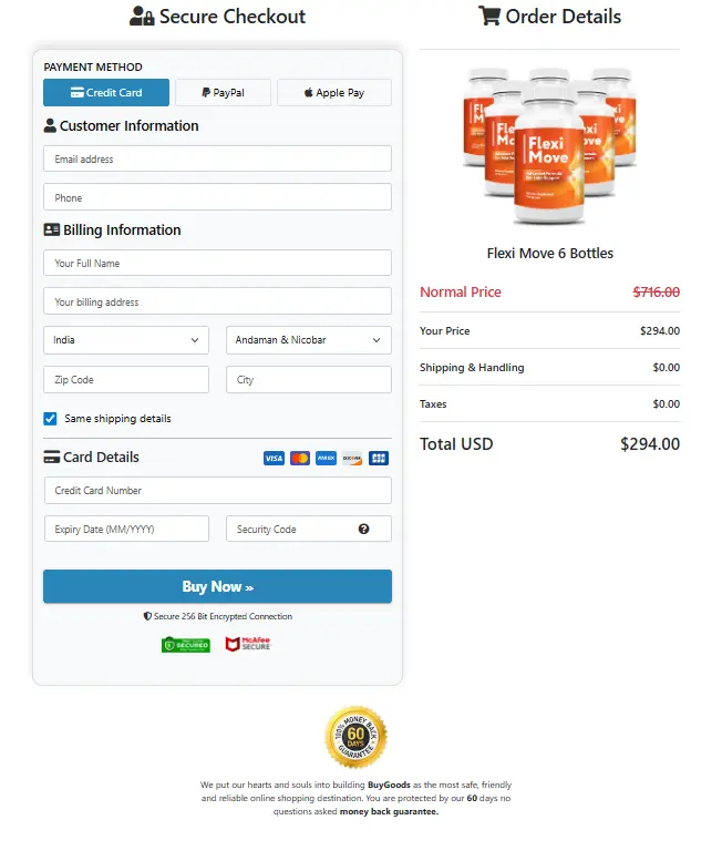  FlexiMove- Secure Page